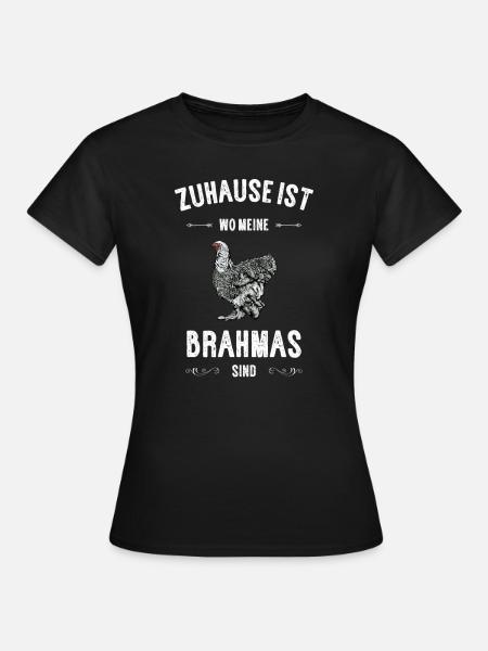 Brahma Hühner I Chicken Geflügel Motiv für - Frauen T-Shirt - Schwarz
