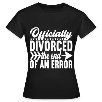 Divorce Divorcé - T-shirt Femme - noir - Devant - AI Model Female 172 dark (172cm)