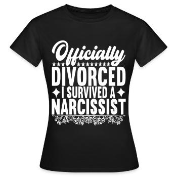 Divorce Divorcé - T-shirt Femme - noir - Devant - AI Model Female 172 dark (172cm)