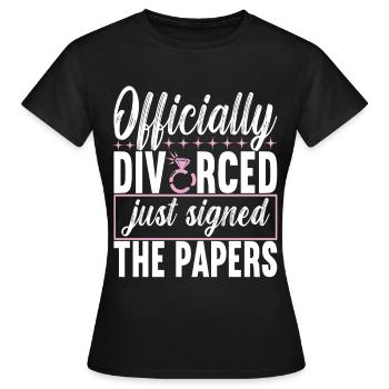 Divorce Divorcé - T-shirt Femme - noir - Devant - AI Model Female 172 dark (172cm)