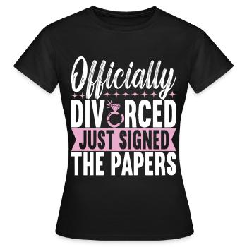 Divorce Divorcé - T-shirt Femme - noir - Devant - AI Model Female 172 dark (172cm)