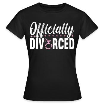 Divorce Divorcé - T-shirt Femme - noir - Devant - AI Model Female 172 dark (172cm)