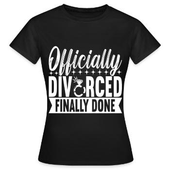 Divorce Divorcé - T-shirt Femme - noir - Devant - AI Model Female 172 dark (172cm)
