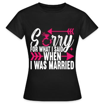 Divorce Divorcé - T-shirt Femme - noir - Devant - AI Model Female 172 dark (172cm)