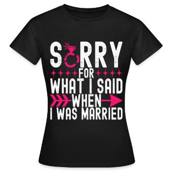 Divorce Divorcé - T-shirt Femme - noir - Devant - AI Model Female 172 dark (172cm)