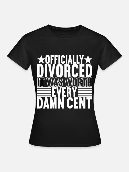 Scheidung Geschieden - Frauen T-Shirt - Schwarz