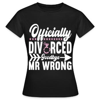 Divorce Divorcé - T-shirt Femme - noir - Devant - AI Model Female 172 dark (172cm)