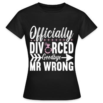 Divorce Divorcé - T-shirt Femme - noir - Devant - AI Model Female 172 dark (172cm)