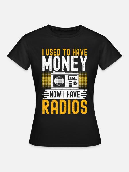 Ham Radio Ham Funker - Frauen T-Shirt - Schwarz