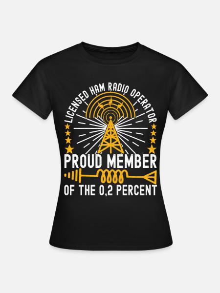 Ham Radio Ham Funker - Frauen T-Shirt - Schwarz