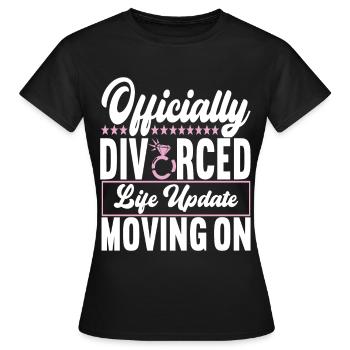 Divorce Divorcé - T-shirt Femme - noir - Devant - AI Model Female 172 dark (172cm)