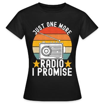 Ham Radio Ham Radio Operator - Women's T-Shirt - black - Front - AI Model Female 172 dark (172cm)