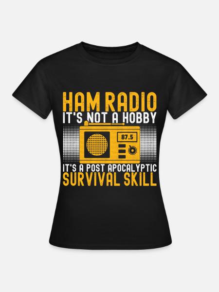 Ham Radio Ham Funker - Frauen T-Shirt - Schwarz