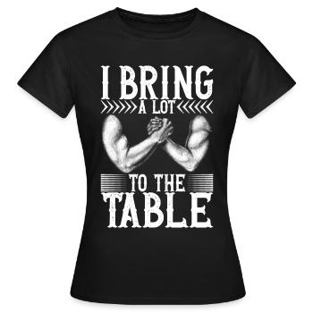 Bras de fer Bras de fer - T-shirt Femme - noir - Devant - AI Model Female 172 dark (172cm)