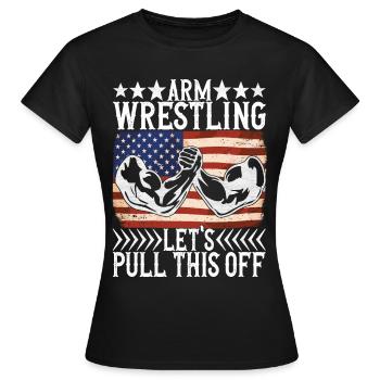 Bras de fer Bras de fer - T-shirt Femme - noir - Devant - AI Model Female 172 dark (172cm)