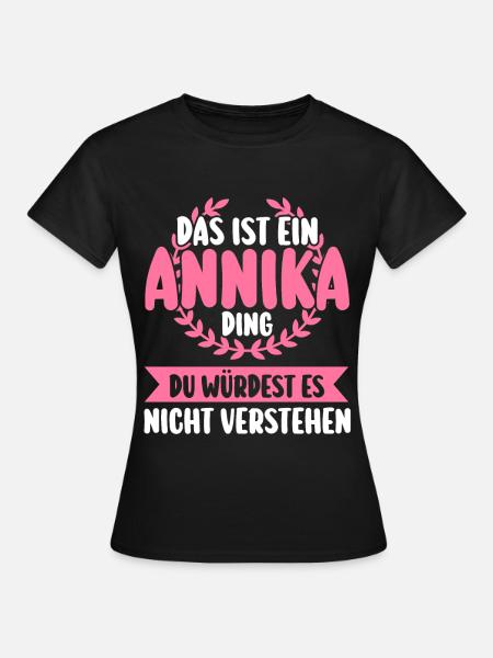 Annika - Frauen T-Shirt - Schwarz