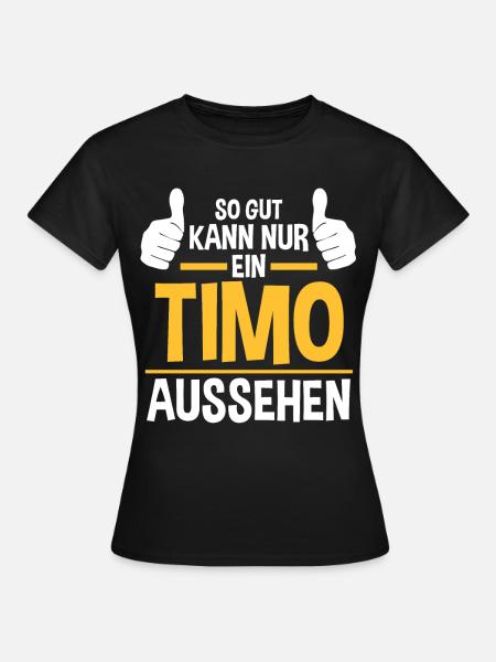 Timo - Frauen T-Shirt - Schwarz