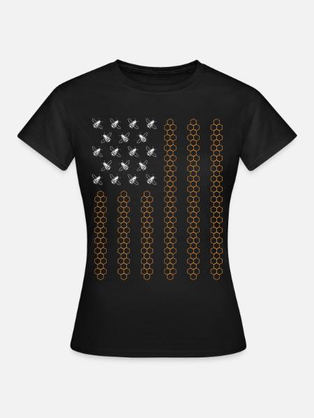 Beekeeper Flag - Frauen T-Shirt - Schwarz