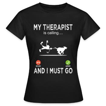Propriétaires de chiens - Propriétaires de chiens - Amoureux des chiens - T-shirt Femme - noir - Devant - AI Model Female 172 dark (172cm)