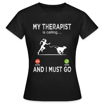 Dog owners - Dog owners - Dog lovers - Women's T-Shirt - black - Front - AI Model Female 172 dark (172cm)