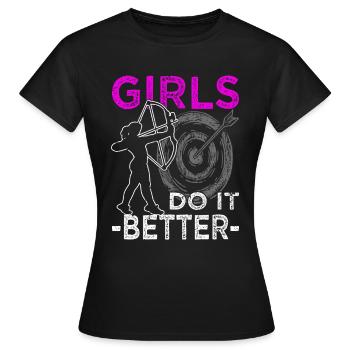 Archer - Archery - Archery - Archery - Archery - Women's T-Shirt - black - Front - AI Model Female 172 dark (172cm)
