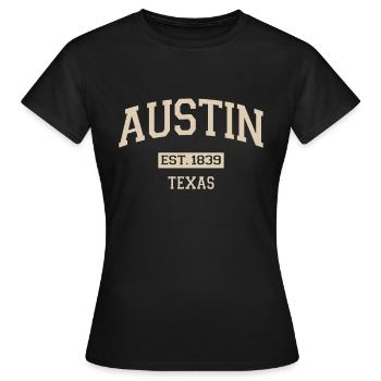 Texas - Frauen T-Shirt - Schwarz - Vorne - AI Model Female 172 dark (172cm)