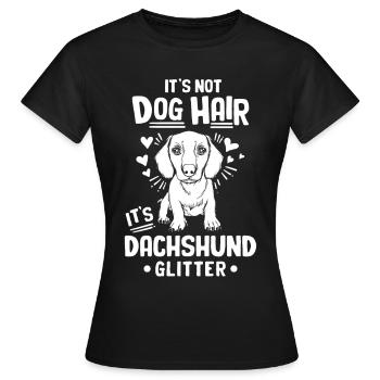Dachshund Gift Dixie Viennese Doxie Dachshund - Women's T-Shirt - black - Front - AI Model Female 172 dark (172cm)