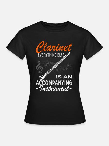 Klarinette - Klarinettist - Orchester - Frauen T-Shirt - Schwarz