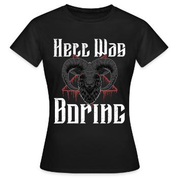 Satan Beelzebub Teufel Gothic Pentagram Mystisch - Frauen T-Shirt - Schwarz - Vorne - AI Model Female 172 dark (172cm)