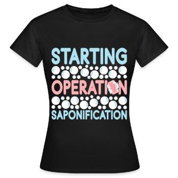 Seifenmacher Seife Machen - Frauen T-Shirt - Schwarz - Vorne - AI Model Female 172 dark (172cm)