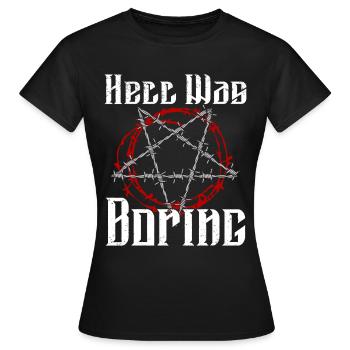 Satan Beelzebub Teufel Gothic Pentagram Mystisch - Frauen T-Shirt - Schwarz - Vorne - AI Model Female 172 dark (172cm)