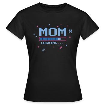 Maman Chargement Gaming Barre de chargement Gambler Mère - T-shirt Femme - noir - Devant - AI Model Female 172 dark (172cm)