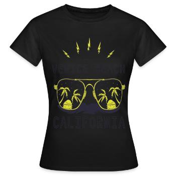 Sunglasses California Venice Beach Palm Beach - Women's T-Shirt - black - Front - AI Model Female 172 dark (172cm)