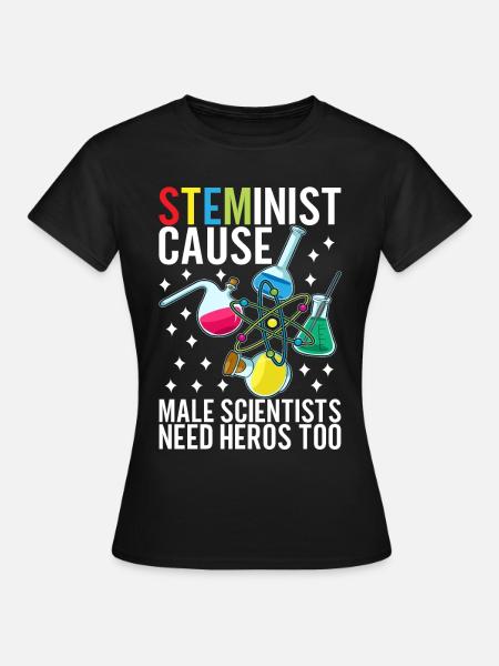 Steminist Women In Science - Frauen T-Shirt - Schwarz