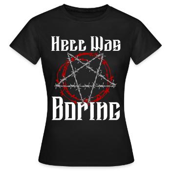 Satan Belzébuth Diable Gothique Pentagramme Mystique - T-shirt Femme - noir - Devant - AI Model Female 172 dark (172cm)