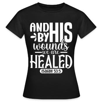 Easter - Celebrate the Resurrection of Jesus - Women's T-Shirt - black - Front - AI Model Female 172 dark (172cm)