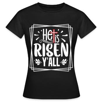 Easter - Celebrate the Resurrection of Jesus - Women's T-Shirt - black - Front - AI Model Female 172 dark (172cm)