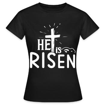 Easter - Celebrate the Resurrection of Jesus - Women's T-Shirt - black - Front - AI Model Female 172 dark (172cm)