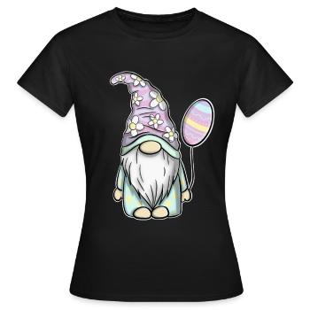 Gnome Gnomes Ostern - Frauen T-Shirt - Schwarz - Vorne - AI Model Female 172 dark (172cm)