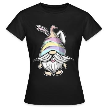 Ostern Gnome Gnomes - Frauen T-Shirt - Schwarz - Vorne - AI Model Female 172 dark (172cm)