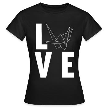 Origami - T-shirt Femme - noir - Devant - AI Model Female 172 dark (172cm)