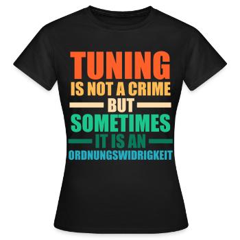 Mécanicien de voiture Tournevis tuner mécatronique de voiture - T-shirt Femme - noir - Devant - AI Model Female 172 dark (172cm)