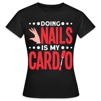 Nail Polish Nail Design Manicure Nail Studio Nails - Women's T-Shirt - black - Front - AI Model Female 172 dark (172cm)