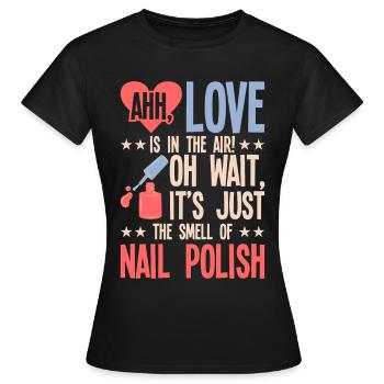 Nail Polish Nail Design Manicure Nail Studio Nails - Women's T-Shirt - black - Front - AI Model Female 172 dark (172cm)