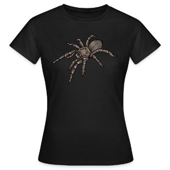 Tarentule I Tarantula Terrarium motif pour - T-shirt Femme - noir - Devant - AI Model Female 172 dark (172cm)