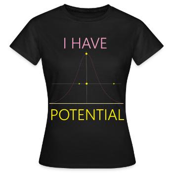 Zukünftiger Physiker Science Nerd I - Frauen T-Shirt - Schwarz - Vorne - AI Model Female 172 dark (172cm)