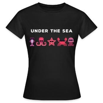 L’avenir des animaux aquatiques - T-shirt Femme - noir - Devant - AI Model Female 172 dark (172cm)