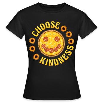Choisissez la convivialité Inspiration Motivation - T-shirt Femme - noir - Devant - AI Model Female 172 dark (172cm)