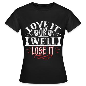 Jour de la Terre respectueux de l’environnement Terre Planète Sauver - T-shirt Femme - noir - Devant - AI Model Female 172 dark (172cm)