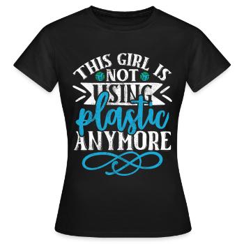 Earth Day Environmentally Friendly Earth Planet Saving - Women's T-Shirt - black - Front - AI Model Female 172 dark (172cm)
